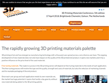 Tablet Screenshot of 3dprintingmaterialsconference.com